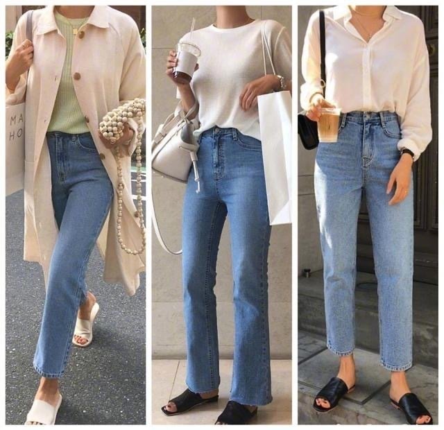 牛仔裤的24种穿搭,牛仔裤的4款搭配让你简单又时尚