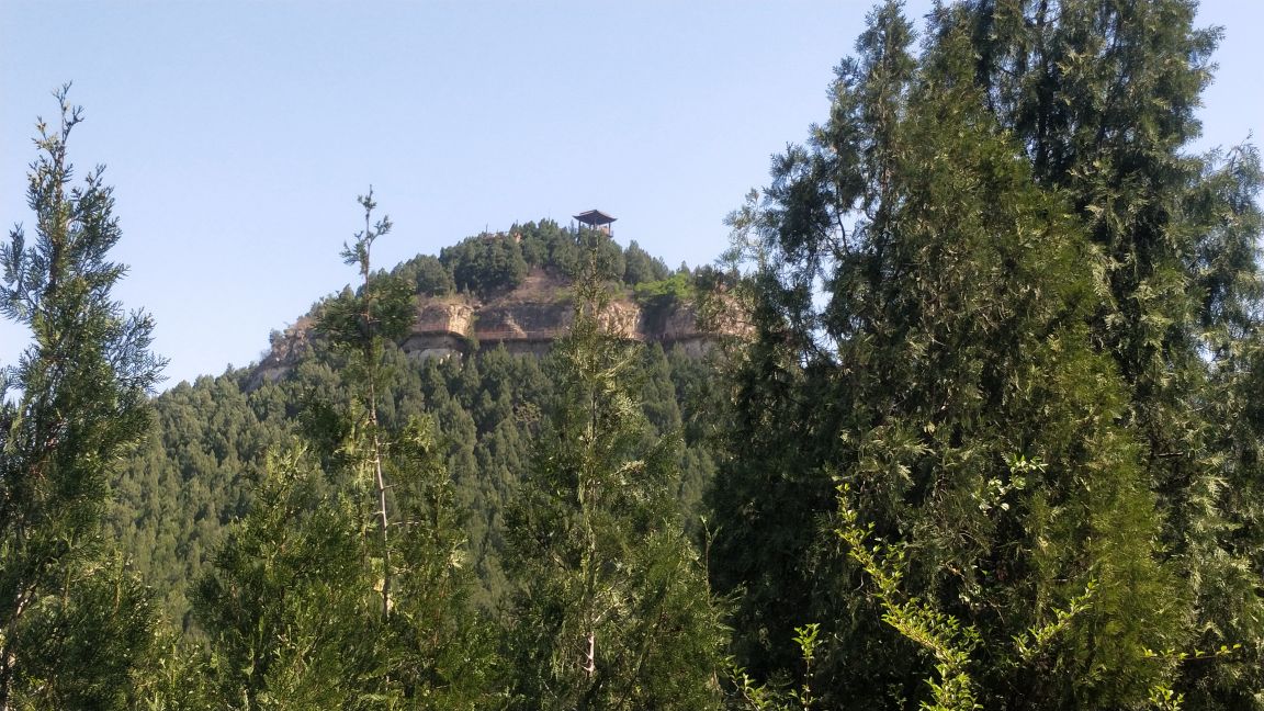 大石崮森林公园观景亭,打卡大石崮森林公园