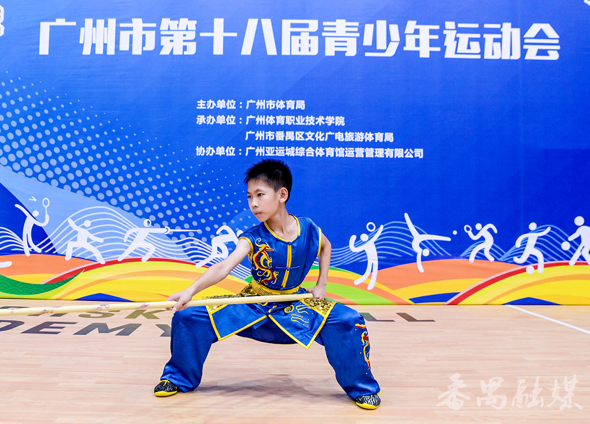 少年竞风流！番禺区代表队在广州市第十八届青少年运动会武术套路比赛中夺得金牌总数、团体总分双料冠军