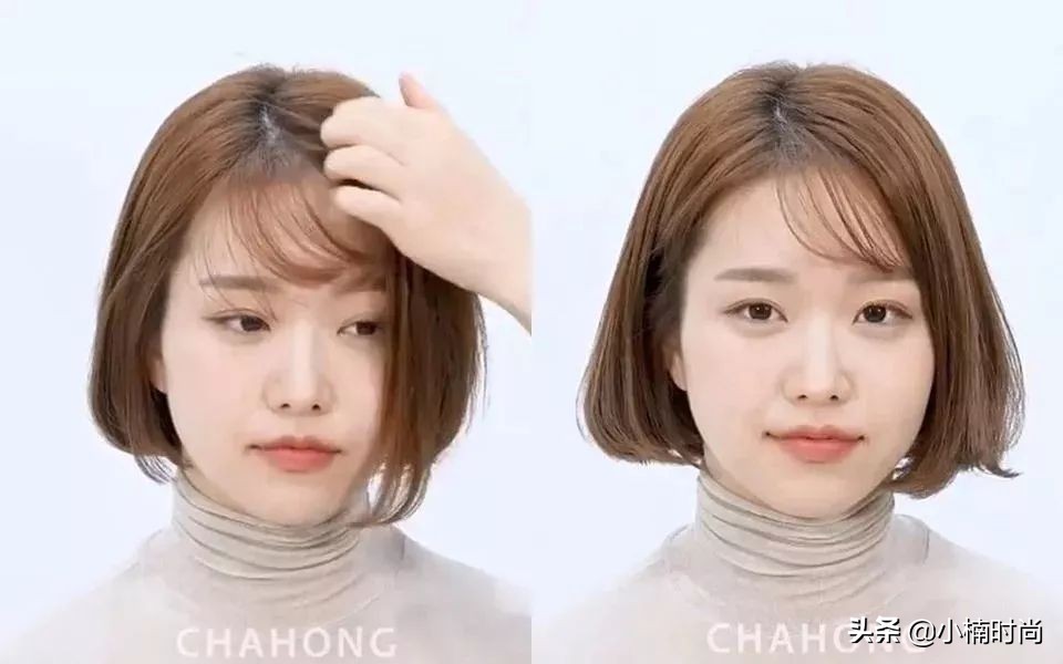 发型师法式刘海鬓角修剪教程,发型师剪法式刘海教程网红