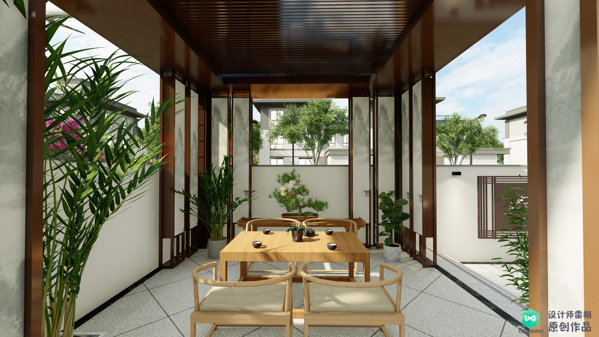 新中式庭院设计推荐,私家小院85个最美的庭院设计案例