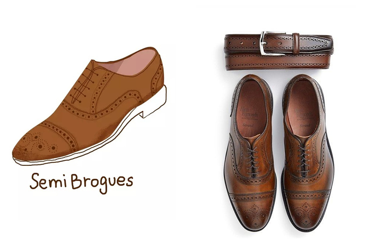 男士布洛克皮鞋穿搭,布洛克皮鞋高级穿搭