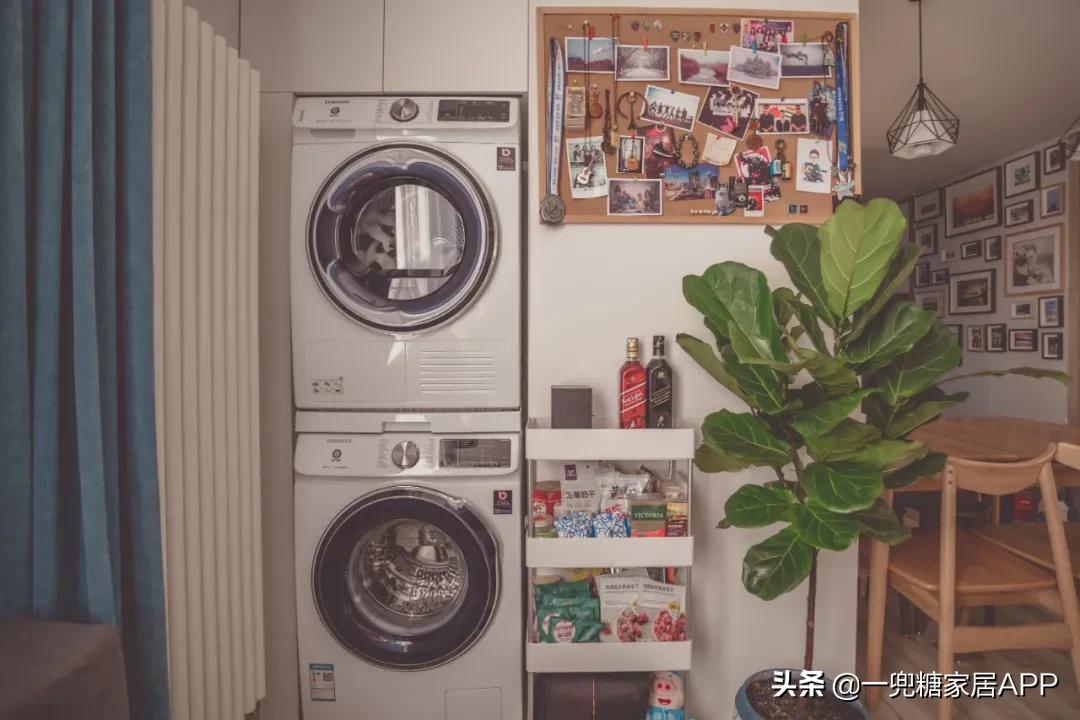 48㎡小家，餐厅可以蹦迪，还带私人影院！小户型都给我学