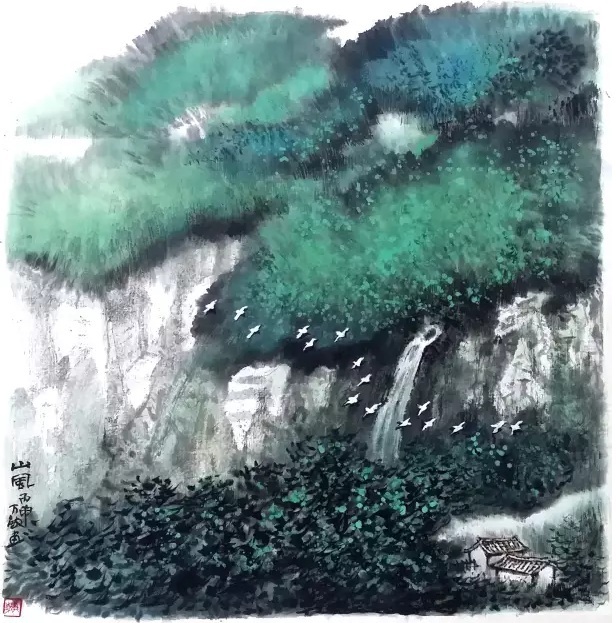 妙笔舞鹅池丹青绘山水