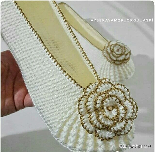 春天来了给自己添一双好鞋吧,春夏鞋子钩单鞋简单钩法