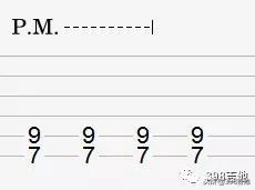 吉他符号一个圆中间一个加号,吉他谱中各种符号的意思