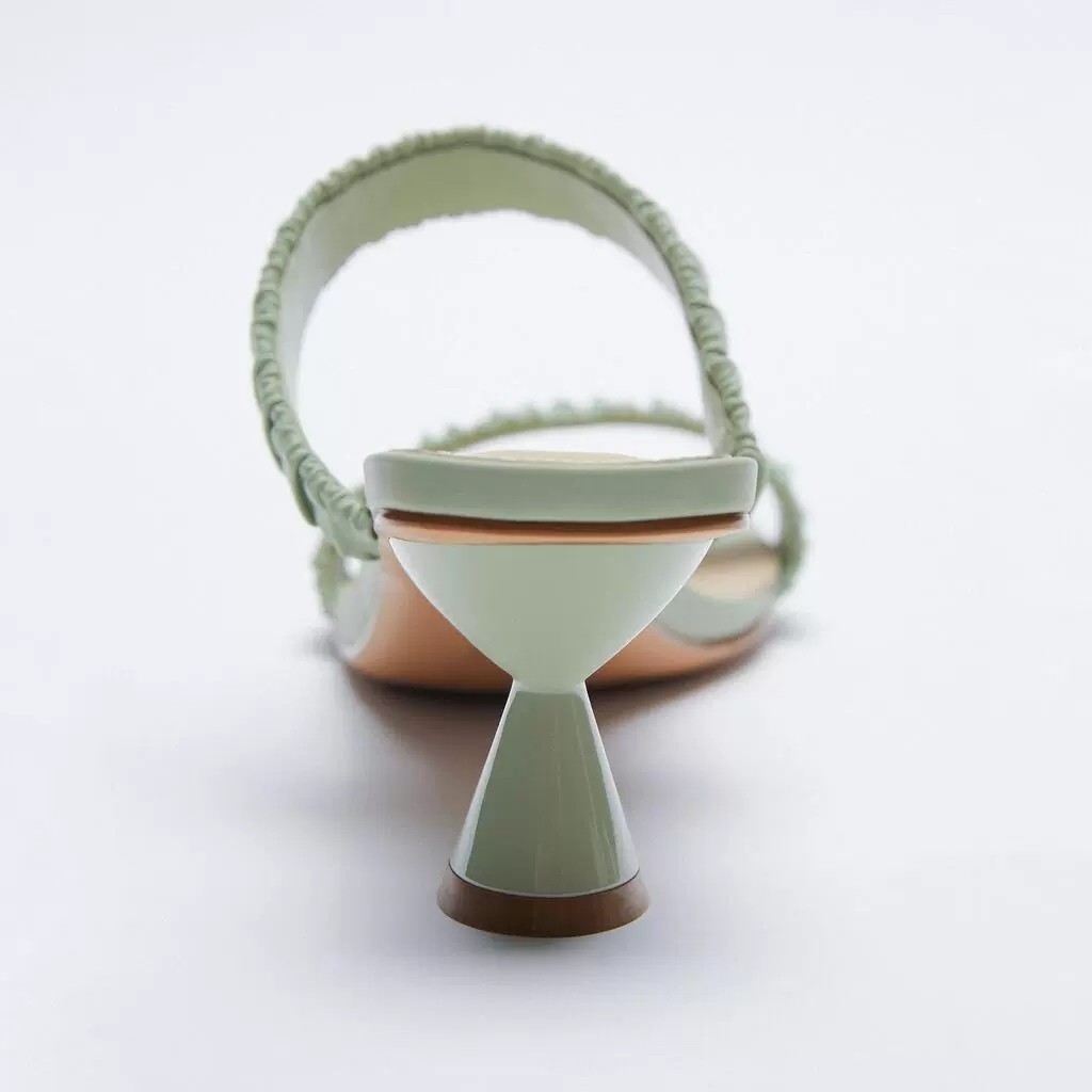 zara高跟鞋日常穿搭款,zara蝴蝶结高跟鞋bling