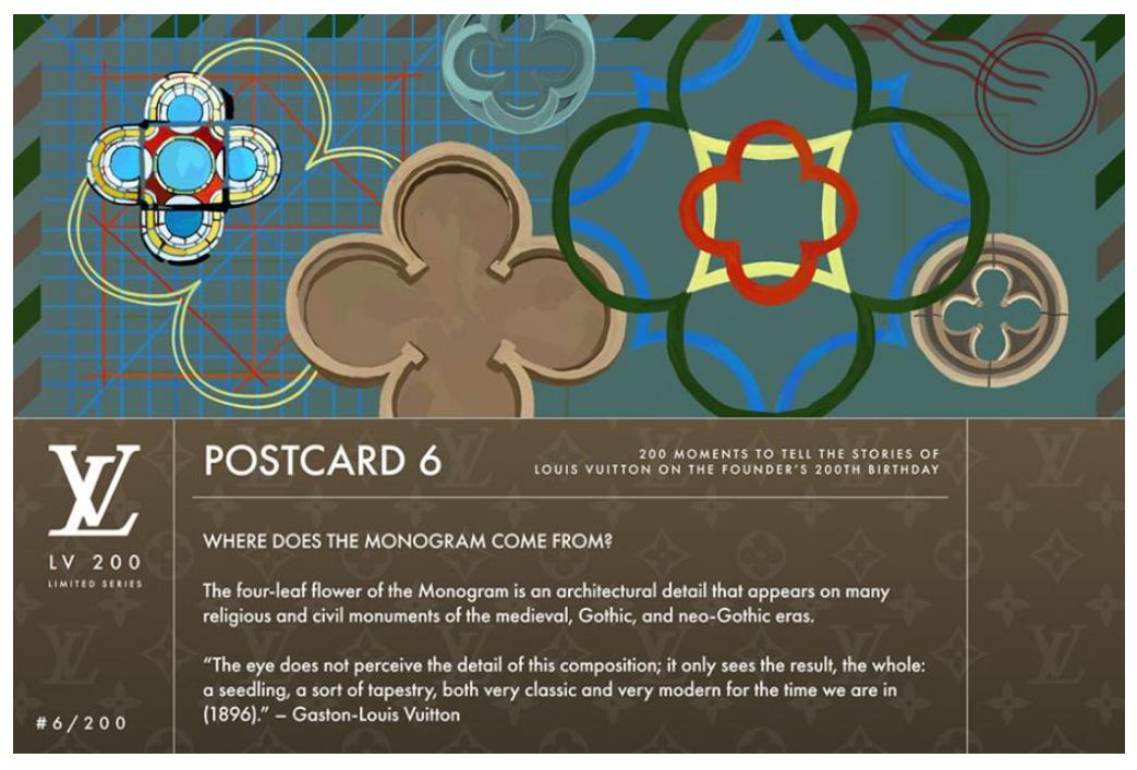路易威登祝贺卡片,路易威登200周年纪念箱