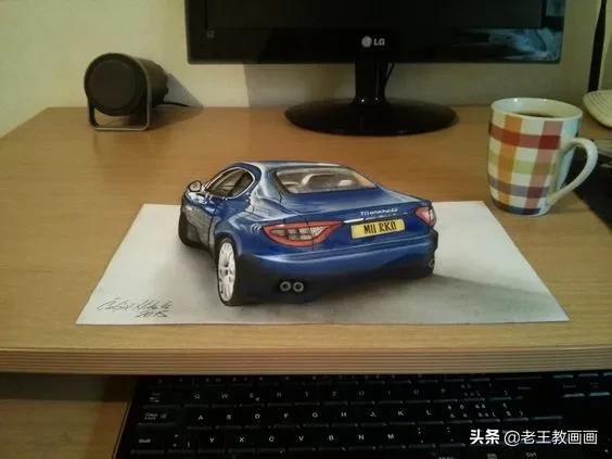 逼真的3d绘画从侧面看什么样子,极其逼真的3d绘画
