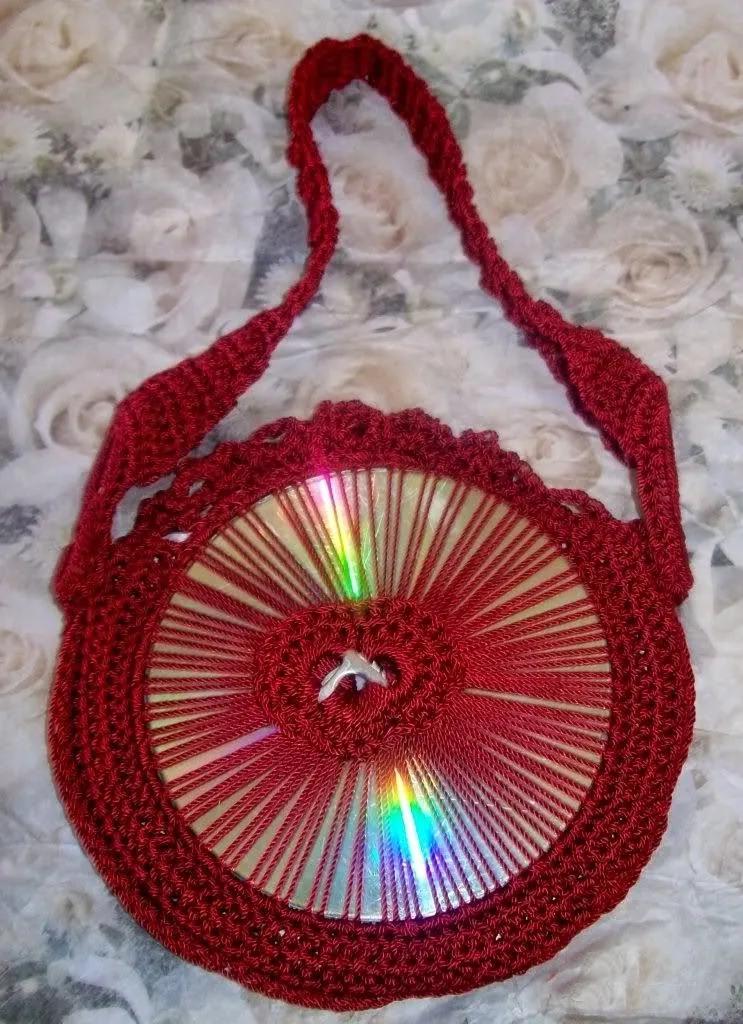 废旧光盘钩针收纳,可以钩什么物件好看又实用