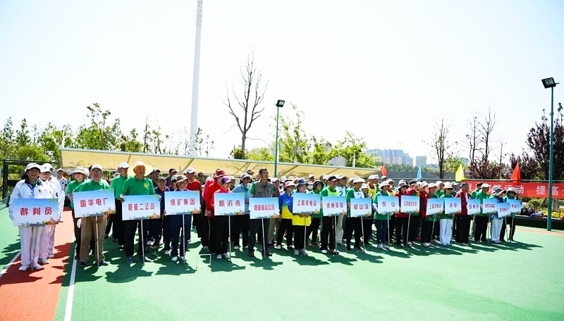 第十届全民健身门球比赛,我市举办老年门球赛