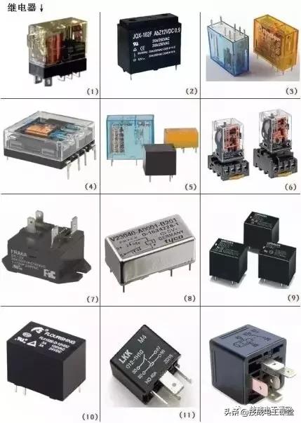 电路板电子元器件符号一览表,电子元器件图片识别符号及名称