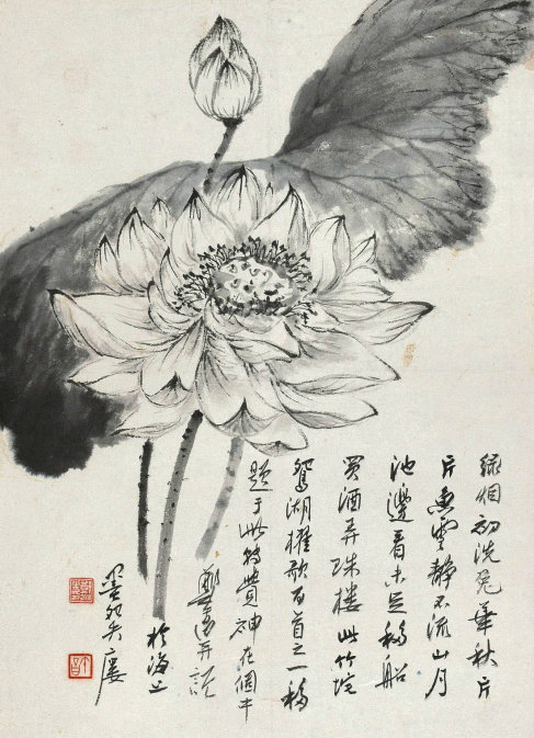 郑午昌花鸟,丝鬓散人郑午昌百幅绘画作品赏析