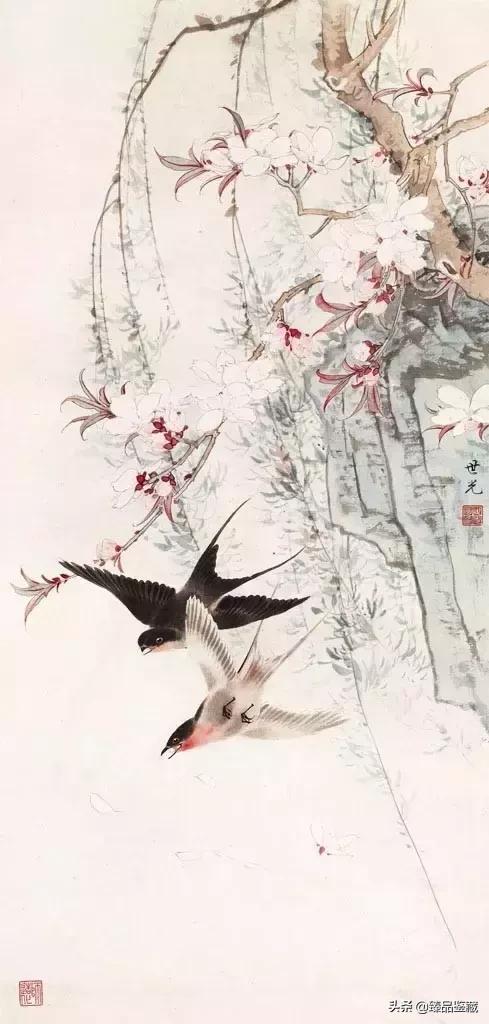 工笔大师田世光,工笔画大师田世光画孔雀好美