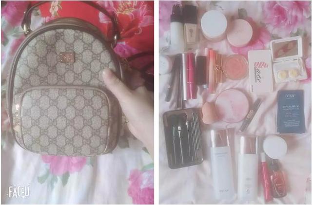 女生化妆包大揭秘,美少女蝴蝶结化妆包