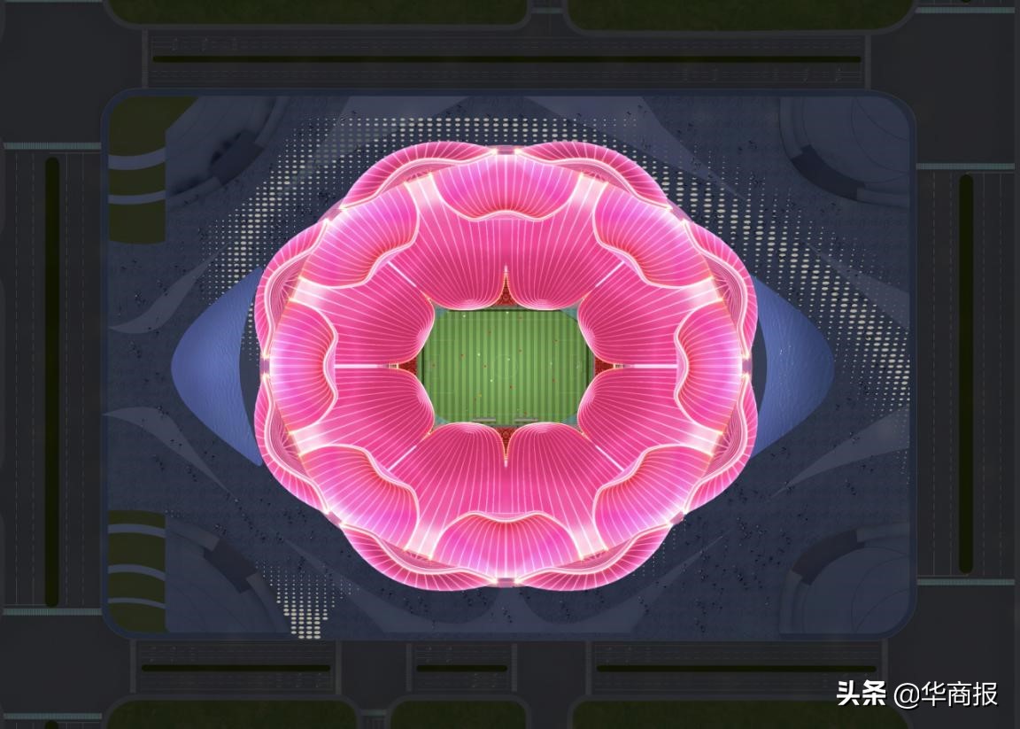 广州恒大俱乐部专业足球场效果图,恒大10万人新足球场效果图