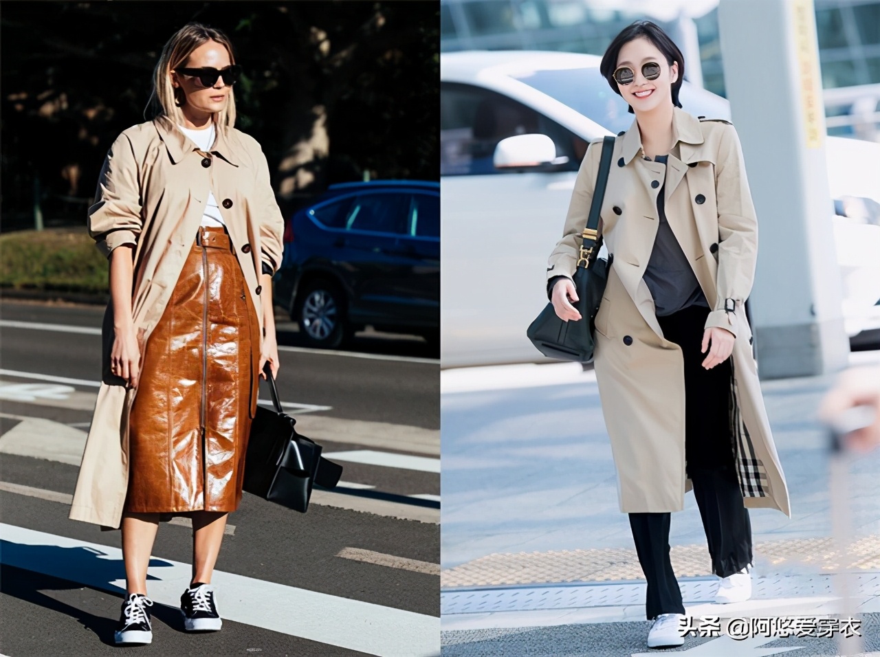 中长款风衣穿搭什么鞋,今年流行风衣运动鞋