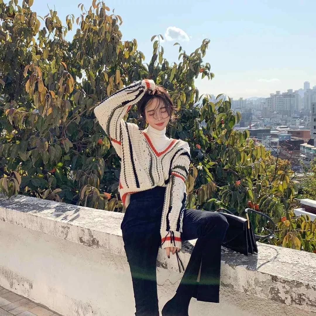 好看的冬季毛衣裙子套装,毛衣裙子太好看了这60件秋冬必买