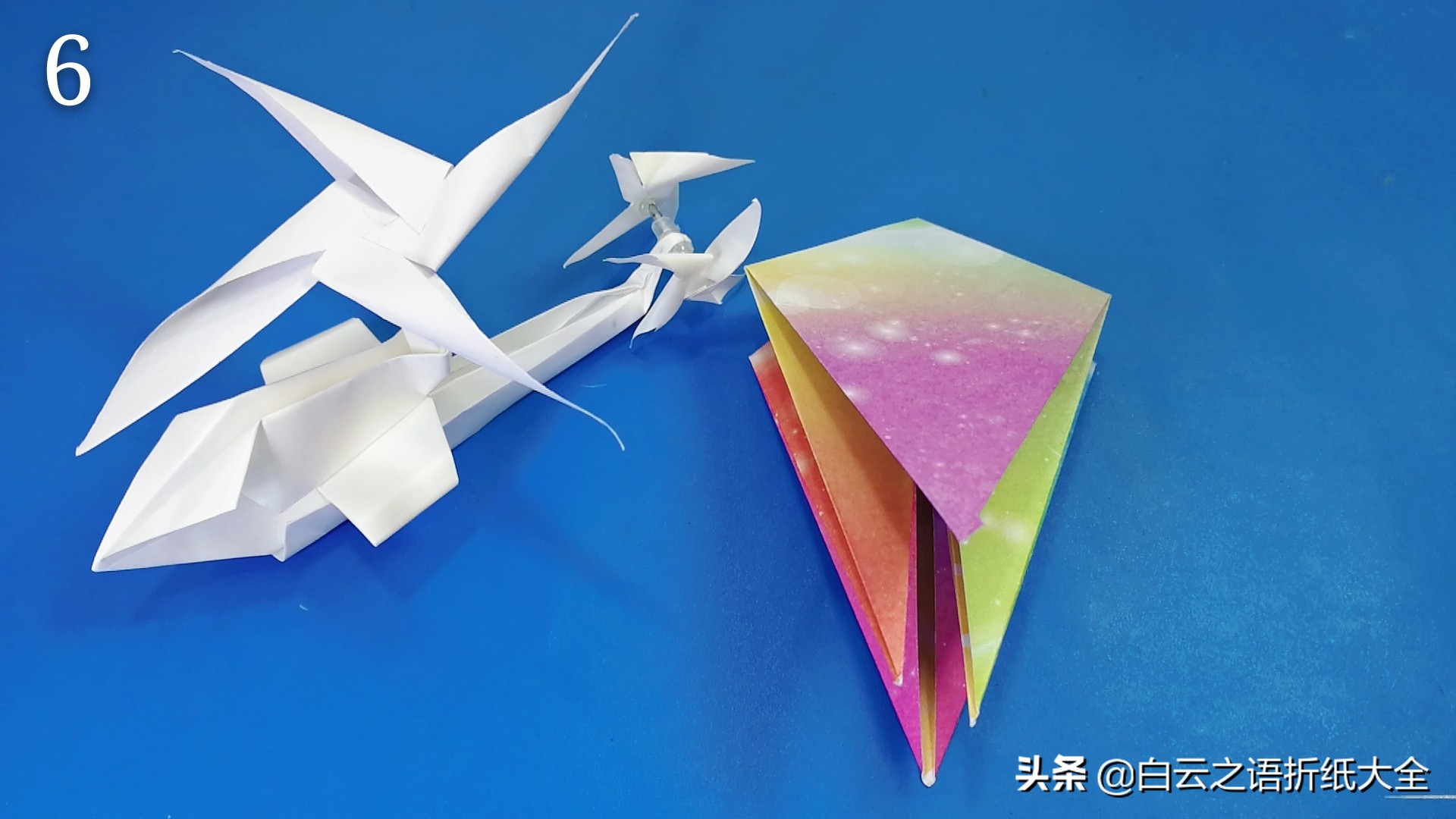 折纸纸杯直升飞机简单折法,折纸手工直升机简单慢教程