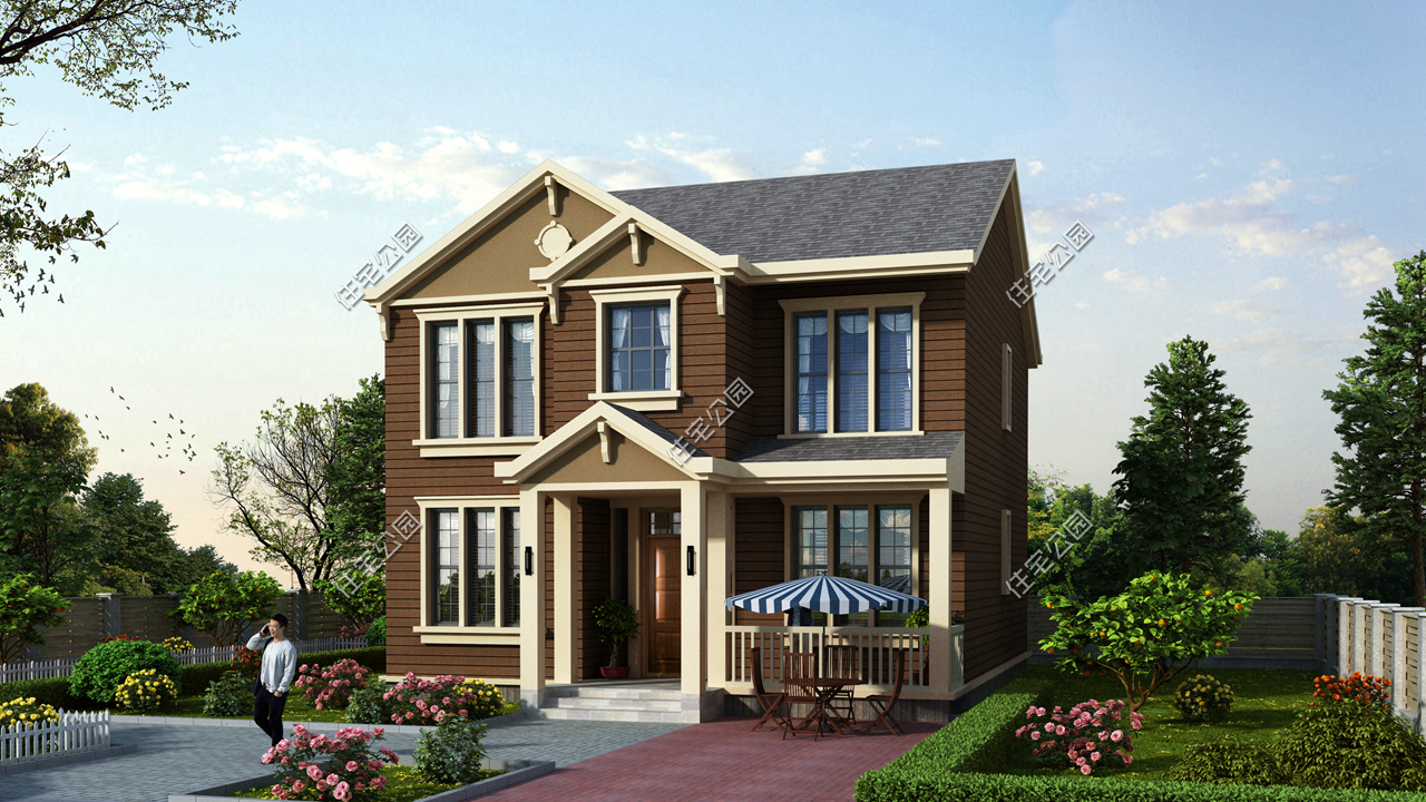 10套二层农村别墅图便宜又好看,50套农村二层别墅图纸及价格