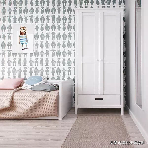 北欧简约三房风格装修,北欧儿童房颜色搭配