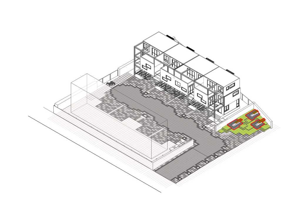 曼谷像素大厦住宅,泰国的绿色房子