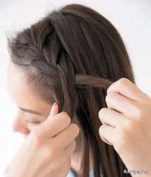 中长发发型刘海扎法,侧编短刘海的扎法100种