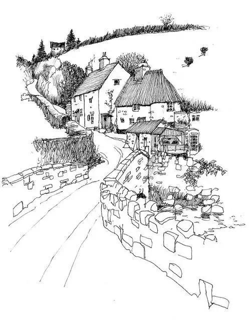 风景速写的好处,风景速写简单显高级