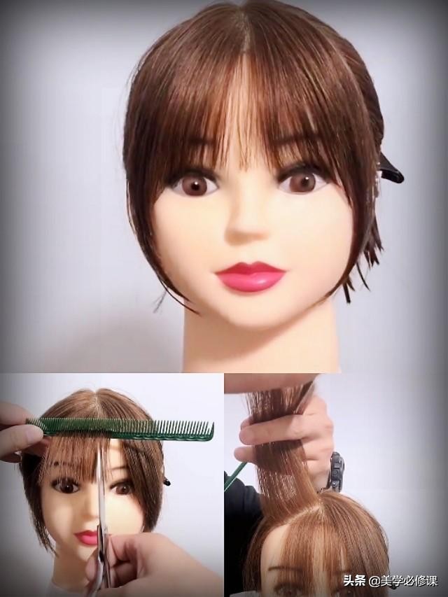 空气加八字刘海是什么样的,空气刘海卷发筒卷八字刘海