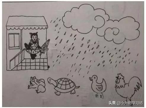 一年级开学第一天的看图写话,二年级寒假看图写话9篇