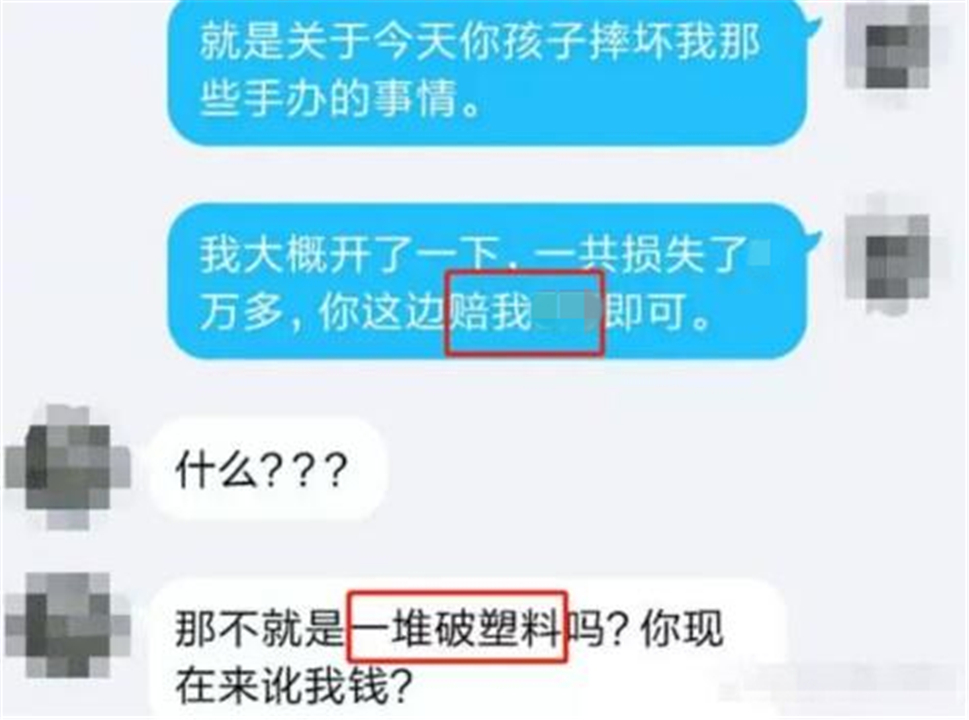 熊孩子砸碎三百万手办,20万手办被熊孩子摔坏