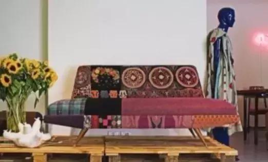 手工拼布衣柜,拼布家具