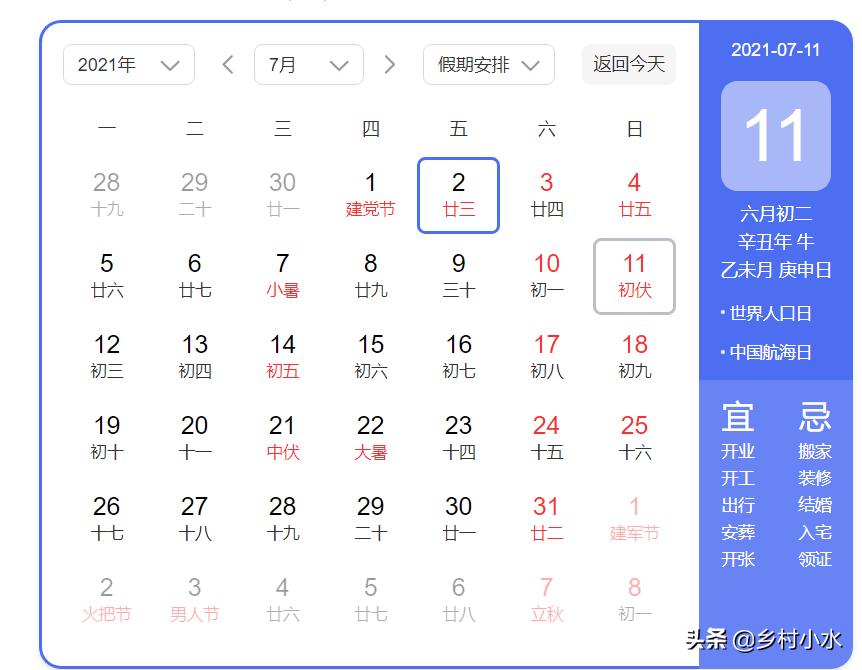 2020年的三伏天从哪天开始算,2021年三伏天为什么会有变动