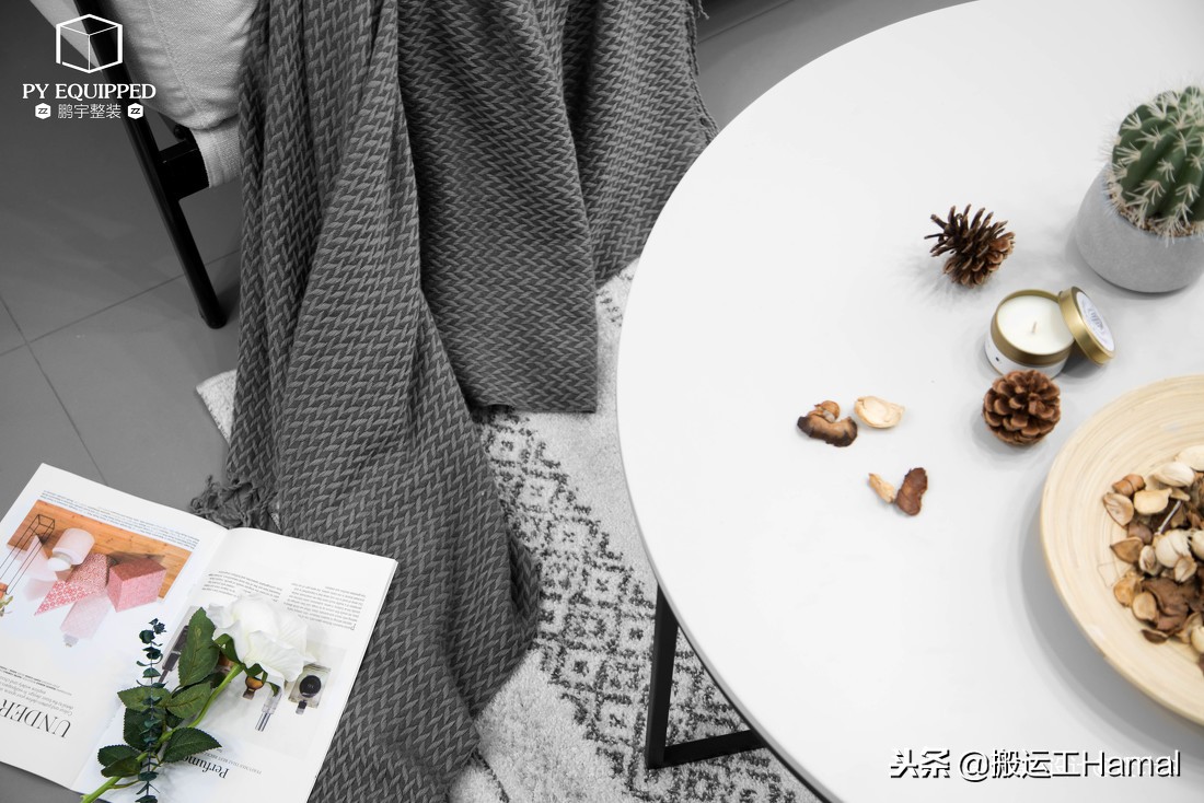 PYD｜荼白「106㎡极简北欧」