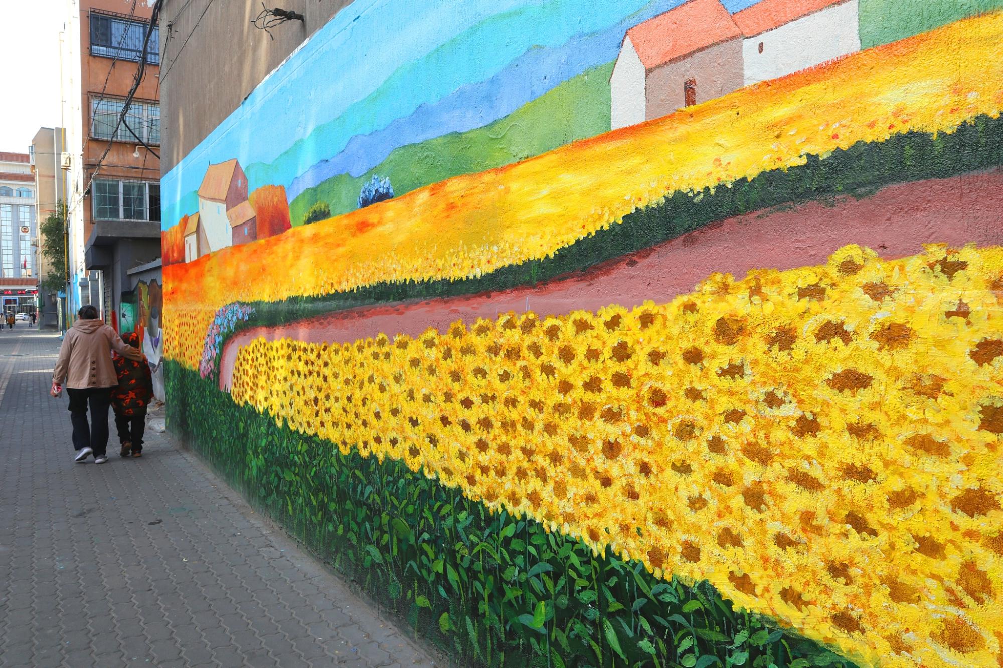 银川彩绘,银川文艺老街巷