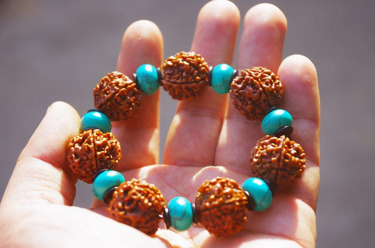 绿松石手串搭配男士图片,男士戴绿松石手串