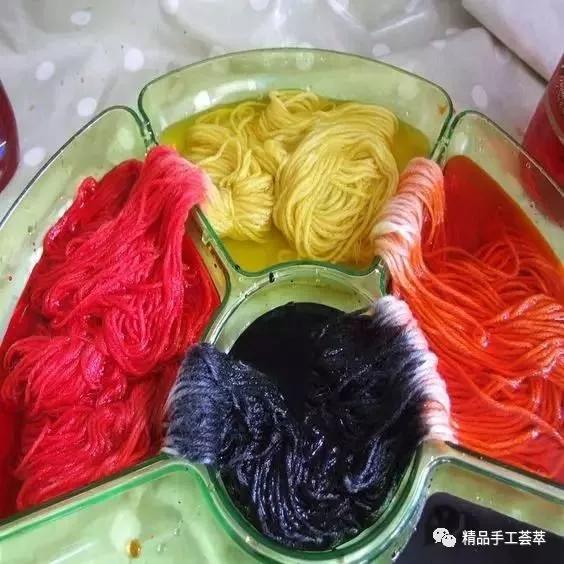 有趣的染色方法,毛线是怎么染的