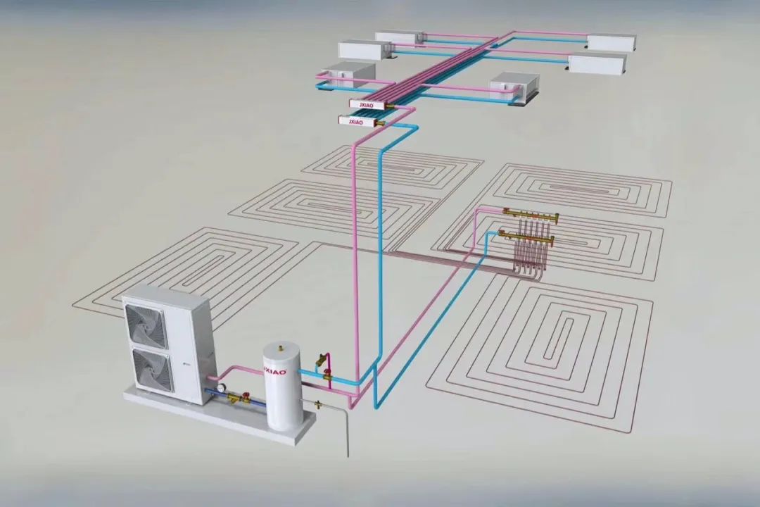 小区3000平米空气能热泵采暖价格,70平米房子空气能热泵采暖价格