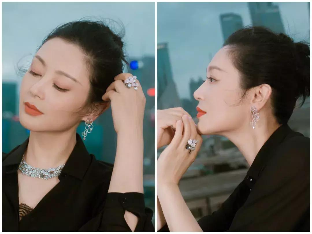 刘亦菲耳环搭配图片,刘亦菲脸小吗