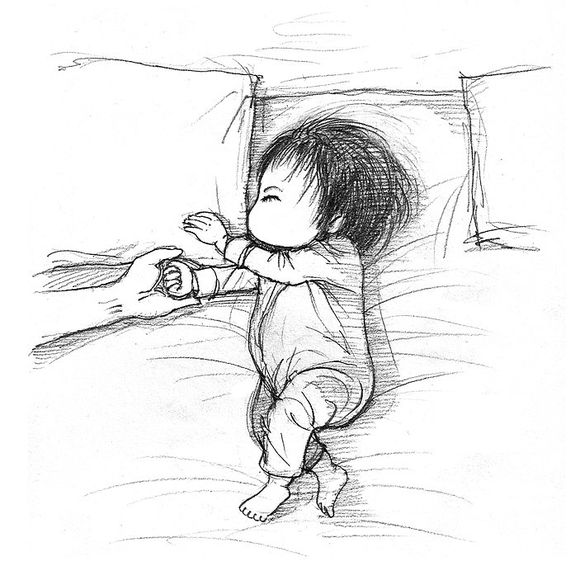 「曾经的热图，你可还记得」木朵儿爸爸给女儿画过的百睡图