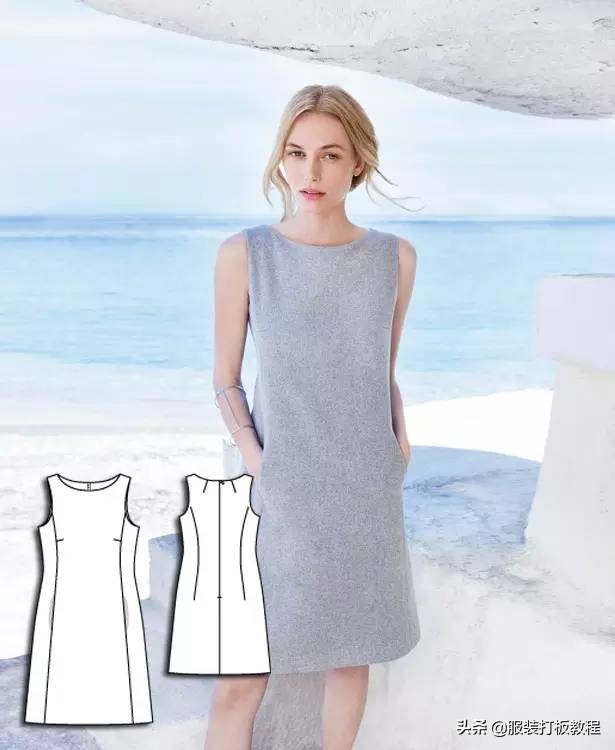 时装设计图手绘教程,服装制版图案大全