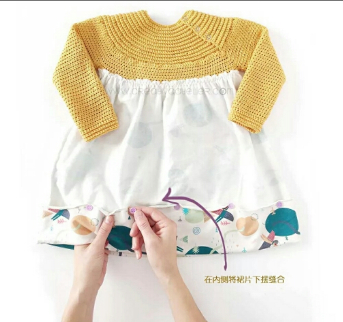 小公主穿上了漂亮的古风裙,小娃娃公主裙教程