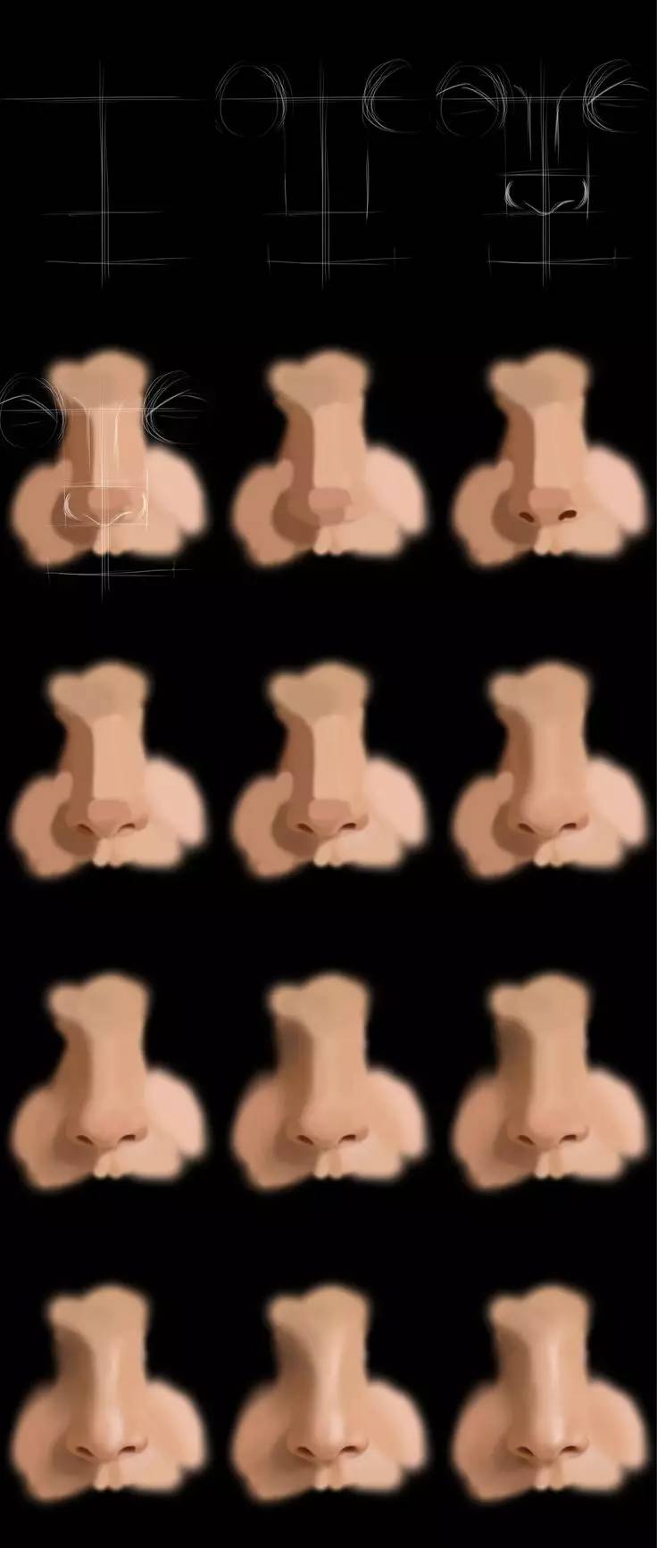 画人物要画鼻子吗,学画漫画人物的鼻子