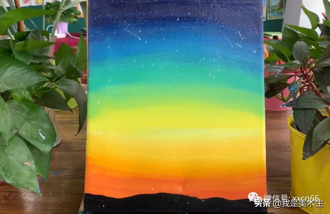 怎么画屋顶油画教程,油画教程简单星空小孩可以画的