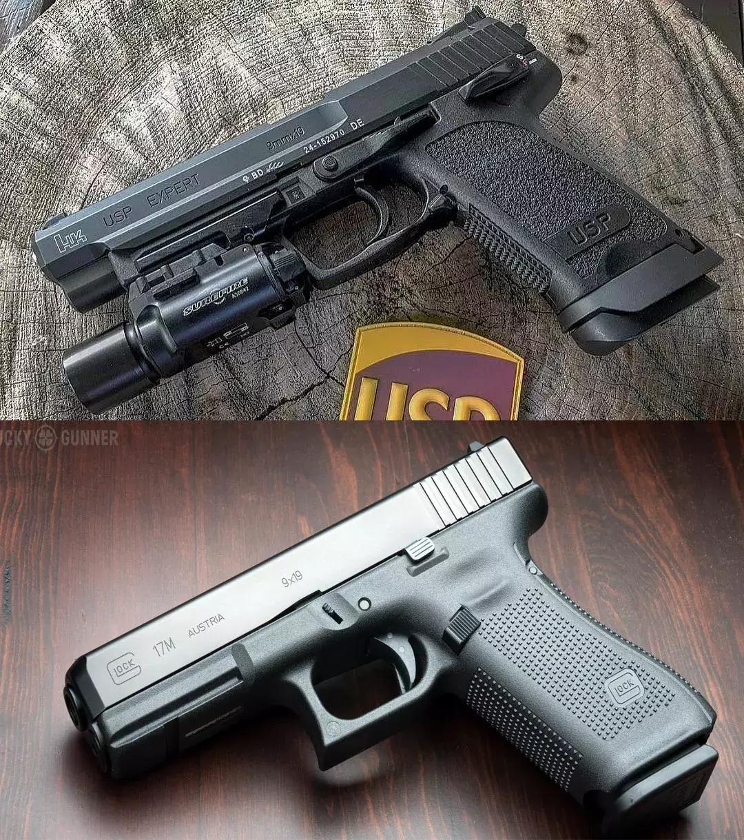 usp手枪对比格洛克19,usp手枪格洛克