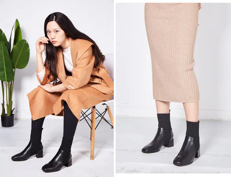 小粗腿适合的方头短靴,方头短靴和尖头短靴哪个更好搭配