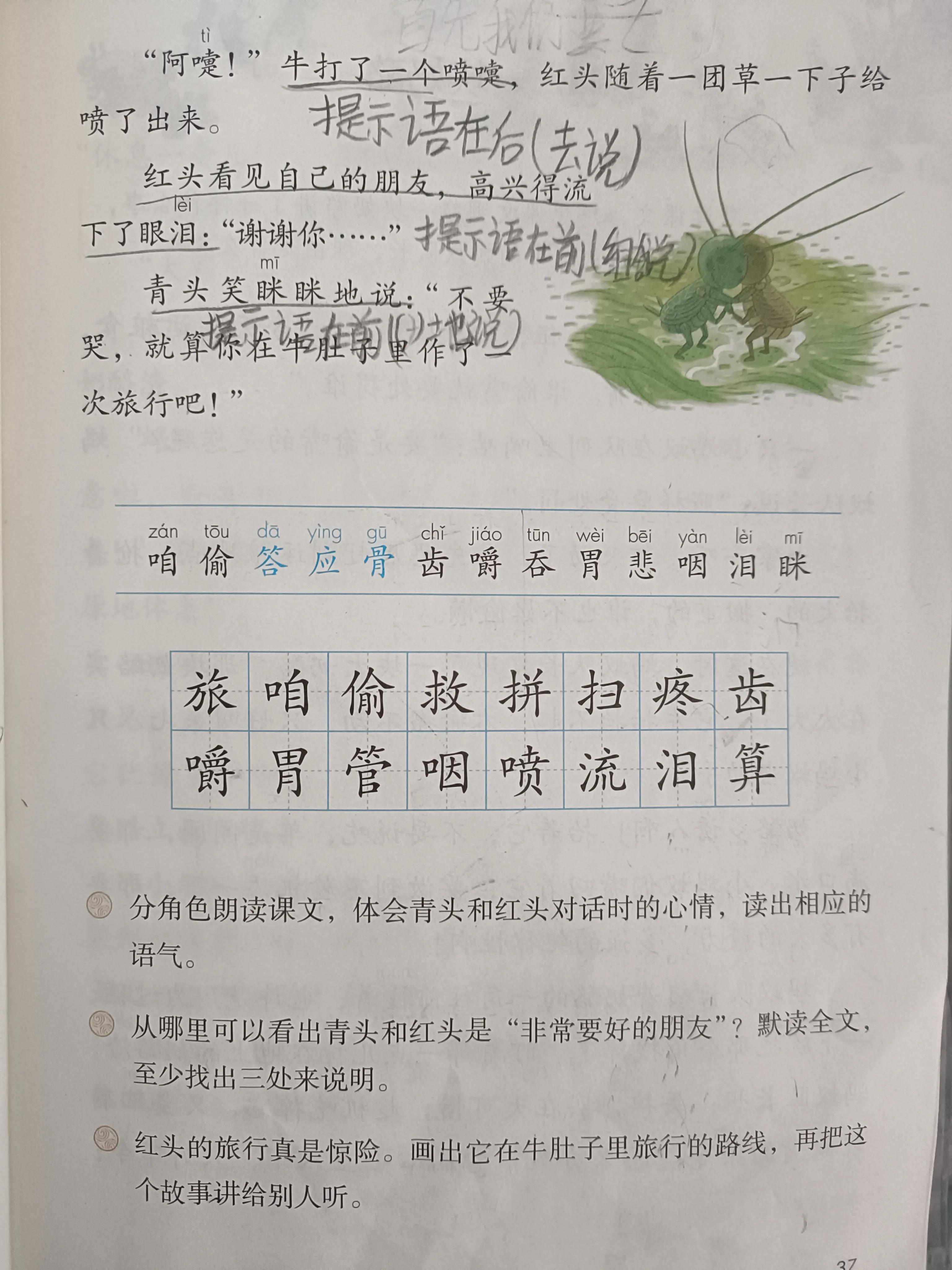 在牛肚子里旅行的提示语有哪些,提示语在中有什么作用