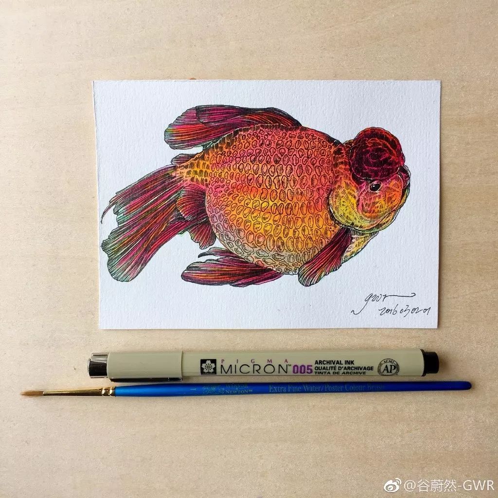 简单针管笔手绘花,简单易学针管笔手绘