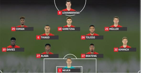 拜仁0比5惨败门兴首发,拜仁五球惨败门兴