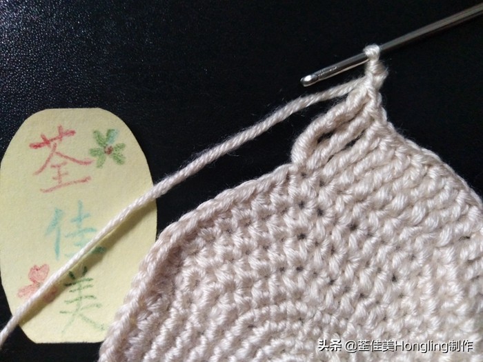 马蹄莲花的钩织教程,马蹄莲宽叶子的钩织教程